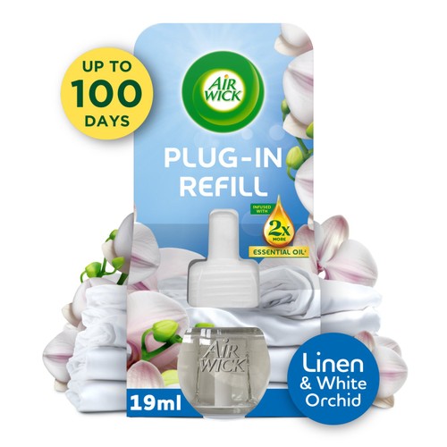 Air Wick Linen & White Orchid Plug In Refill 19ml