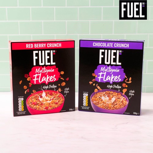 FUEL10K Chocolate Multigrain Flakes High Protein Breakfast Cereal   350g thumbnail 5