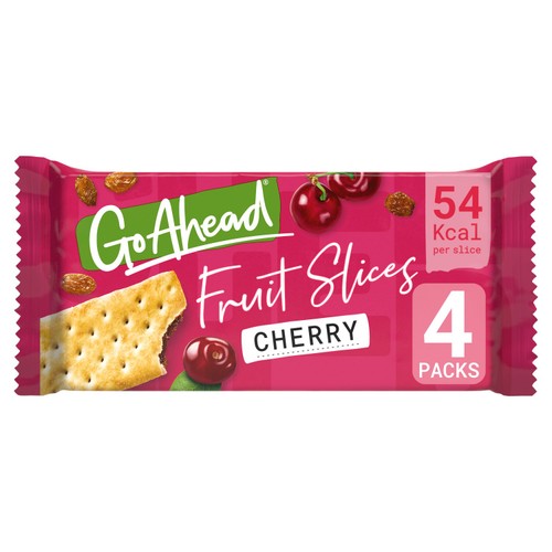 Go Ahead Cherry Crispy Fruit Slices 4 x 43.6g