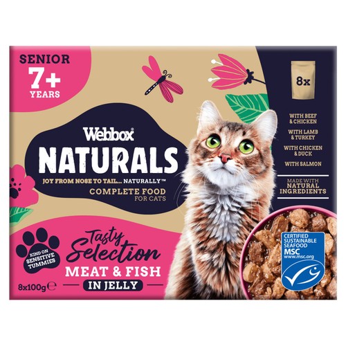 Webbox Naturals Cat Senior 7+ Mixed In Jelly Selection