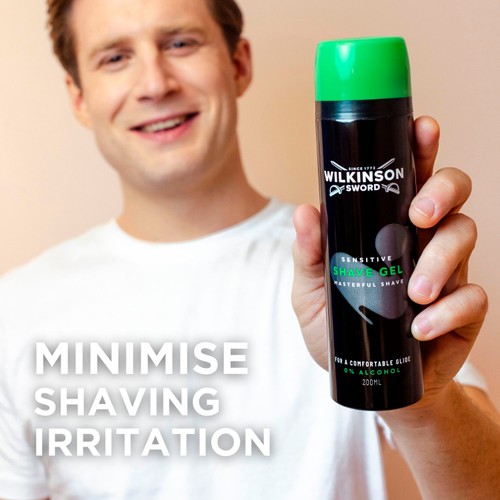 Wilkinson Sword Masterful Shave Sensitive Shave Gel 200ml thumbnail 2