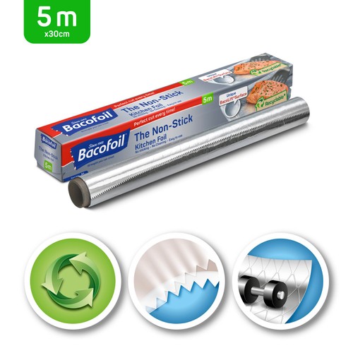 Bacofoil The Non Stick Kitchen Foil 5m x 300mm thumbnail 3