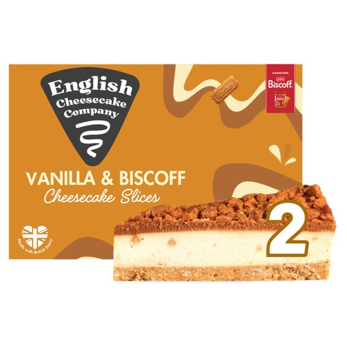 English Cheesecake Company Biscoff Cheesecake Slices 2 x 90g