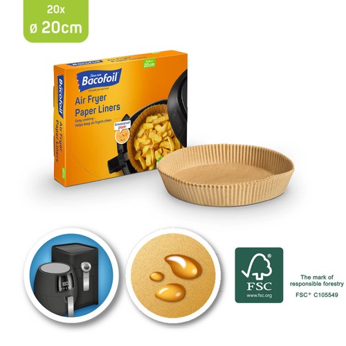 Bacofoil Air Fryer Paper Liners 20 Pack thumbnail 4