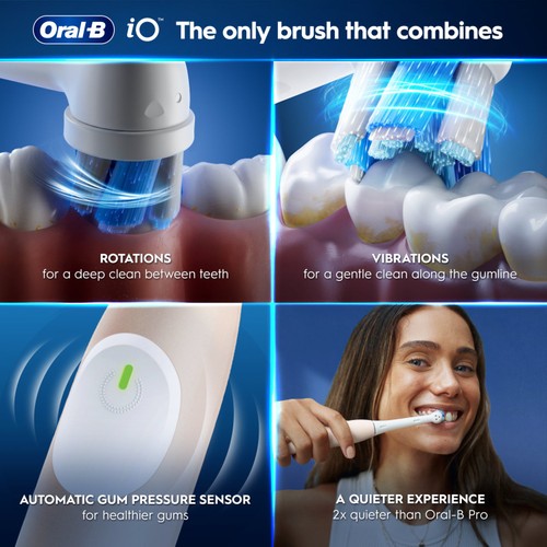Oral-B iO2 Calm Pink Electric Toothbrush + Travel Case thumbnail 3
