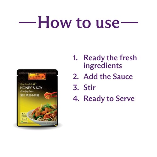 Lee Kum Kee Honey & Soy Stir Fry Sauce  thumbnail 4