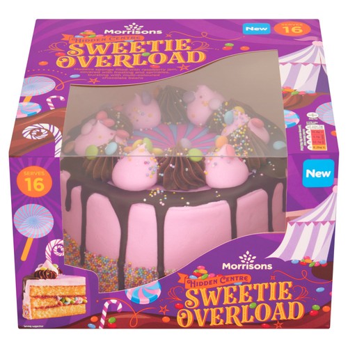 Morrisons Hidden Centre Sweetie Overload Cake Serves 16