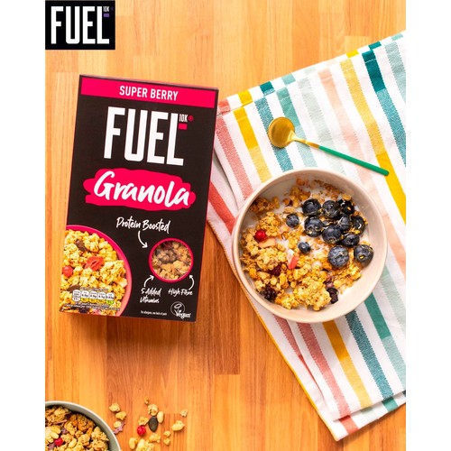 FUEL10K Super Berry Protein Granola Breakfast Cereal   400g thumbnail 4