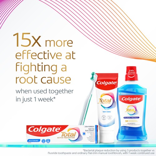 Colgate Total Active Prevention Teeth Whitening Toothpaste 125ml thumbnail 5
