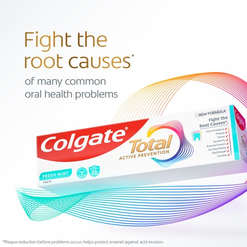 Colgate Total Active Prevention Fresh Mint Toothpaste 125ml thumbnail 4
