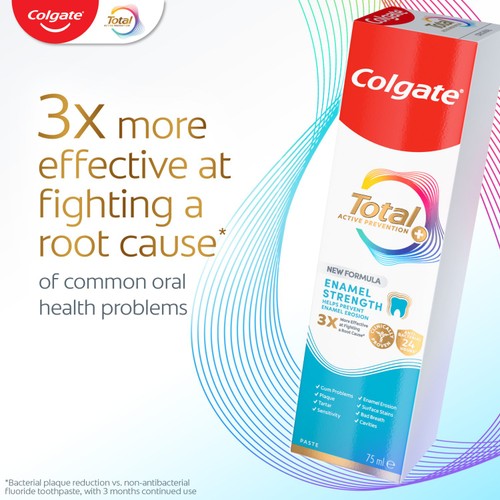 Colgate Total Active Prevention + Enamel Strength Toothpaste 125ml thumbnail 2