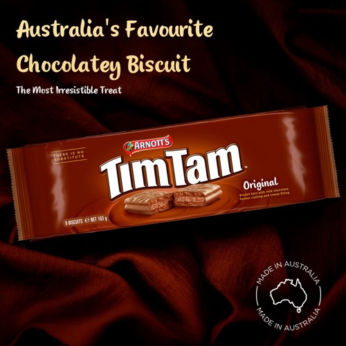 Arnotts Tim Tam Milk Chocolatey Biscuits Original 9 Pack thumbnail 4