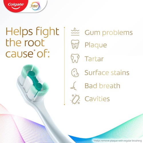 Colgate Total Foaming Clean Medium Manual Toothbrush thumbnail 4