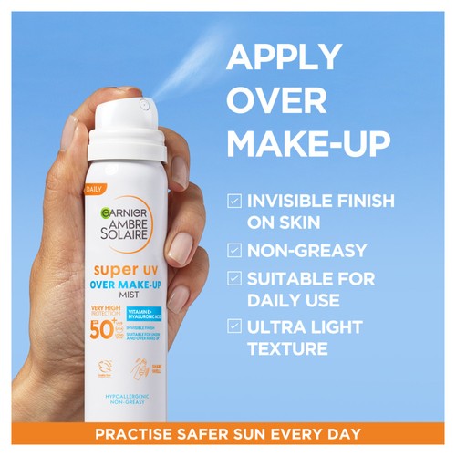 Ambre Solaire Super UV Over Makeup Mist SPF 50+ 75ml thumbnail 3