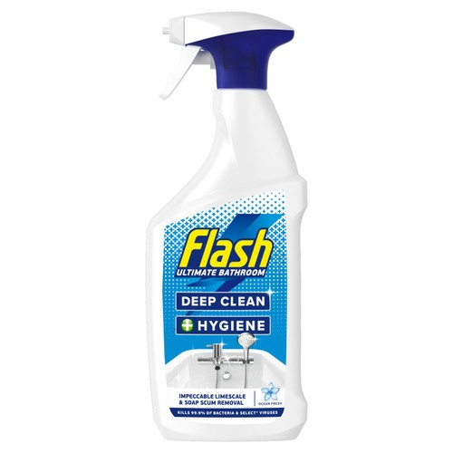 Flash 3 In 1 Anti Bacterial Bathroom Spray 800ml