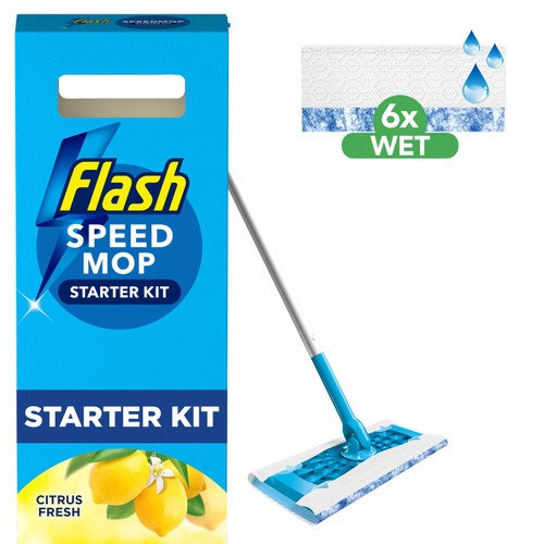 Flash Citrus Fresh Speed Mop Starter Kit With 6 Refills thumbnail 2