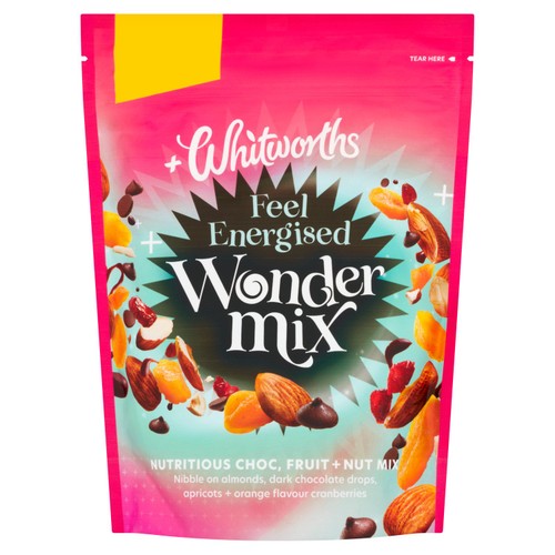 Whitworths Wonder Mix Feel Energised Chocolate Fruit & Nut Mix 200g