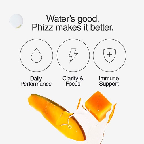 Phizz Mango 3-In-1 Hydration 20 Effervescent Tablets thumbnail 3