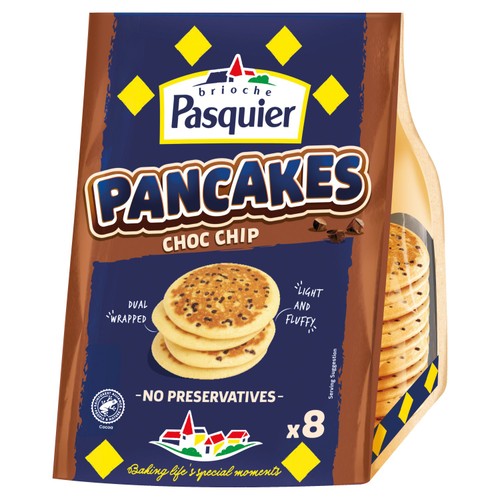 Brioche Pasquier Chocolate Chip Pancakes 8 pack