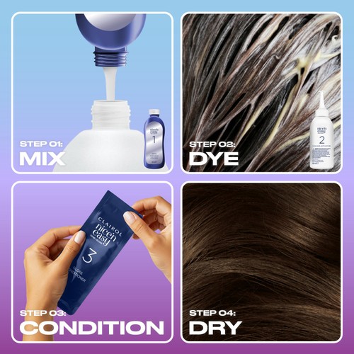 Clairol Nice'N Easy Tone+Gloss Semi Permanent Hair Dye 511/77 Med Ash Brown thumbnail 3