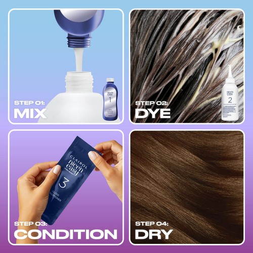 Clairol Nice'n Easy Tone+Gloss Semi Permanent Hair Dye 537/78 Golden Brown thumbnail 3