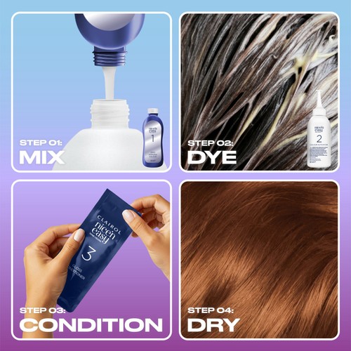 Clairol Nice'N Easy Tone+Gloss Semi Permanent Hair Dye - 645/92 Amber thumbnail 4