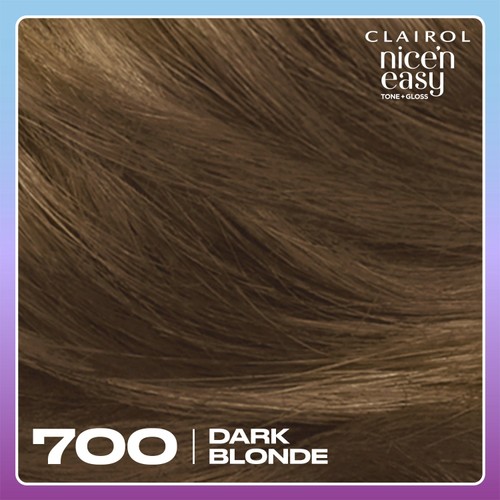 Clairol Nice'N Easy Tone+Gloss Semi Permanent Hair Dye - 700/91 Dark Blonde thumbnail 2