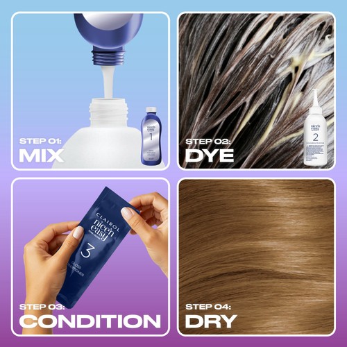 Clairol Nice'N Easy Tone+Gloss Semi Permanent Hair Dye 811/73 Ash Blonde thumbnail 3