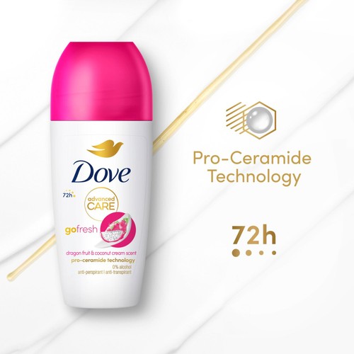 Dove Advanced Dragonfruit and Coconut Roll On Antiperspirant 50ml thumbnail 4