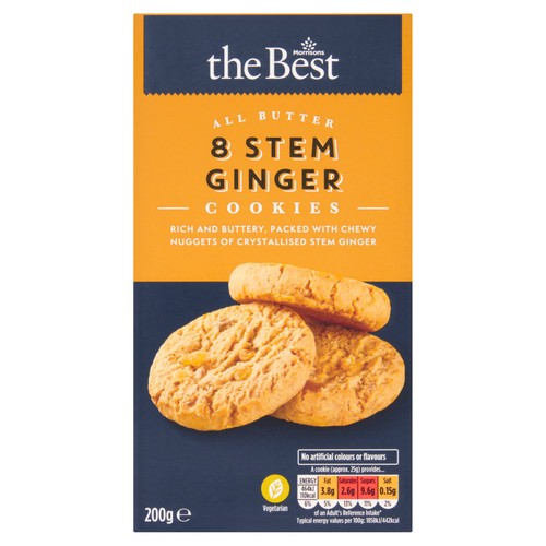 Morrisons The Best All Butter Stem Ginger Cookies 200g