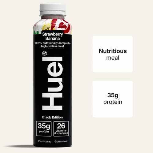 Huel Black Edition Strawberry & Banana Complete Meal  thumbnail 4