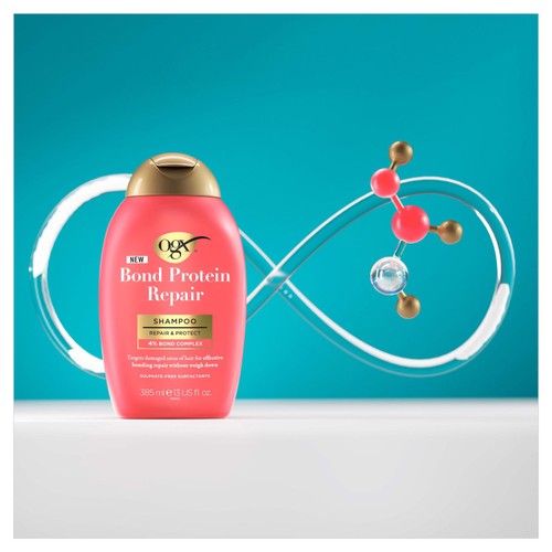 Ogx Bond Protein Repair Shampoo 385ml thumbnail 3