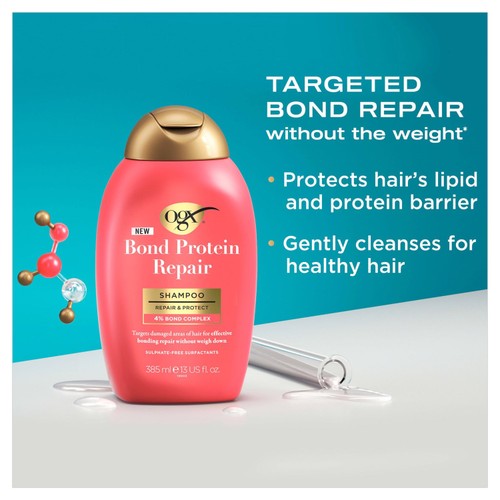 Ogx Bond Protein Repair Shampoo 385ml thumbnail 5