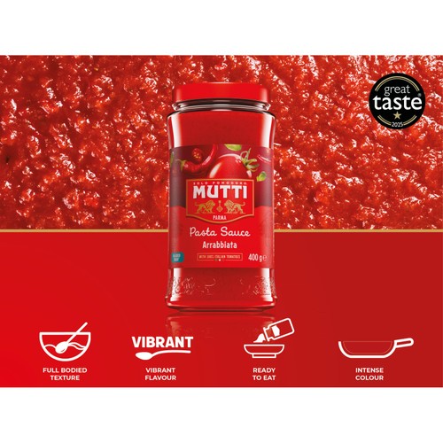 Mutti Tomato Pasta Sauce with Chilli 400g thumbnail 3