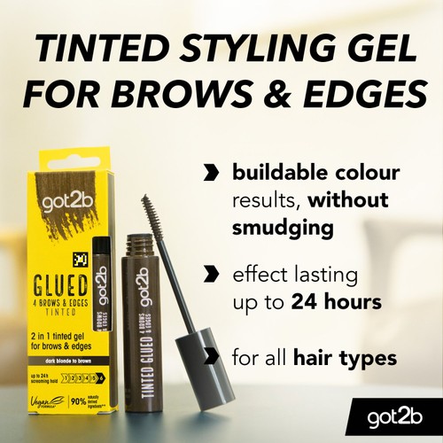 Got2b Brows & Edges Tin Dark Brown 16ml thumbnail 3
