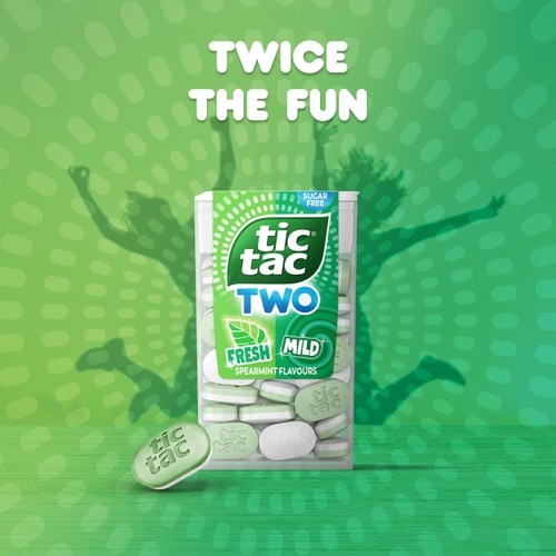 Tic Tac Two Spearmint Sweets 38.5g