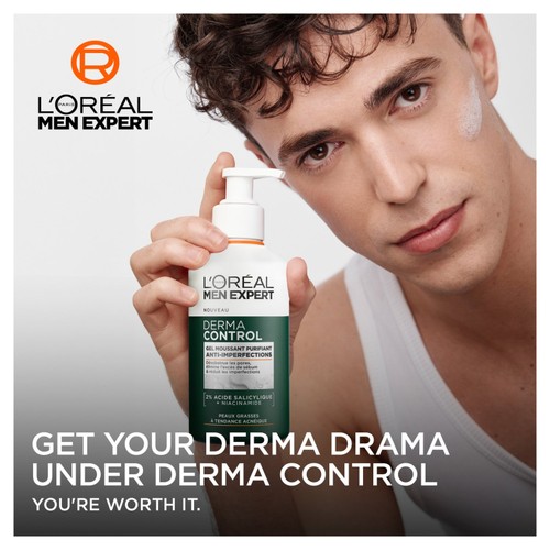 L'Oreal Men Expert Derma Control Cleanser 260ml thumbnail 3