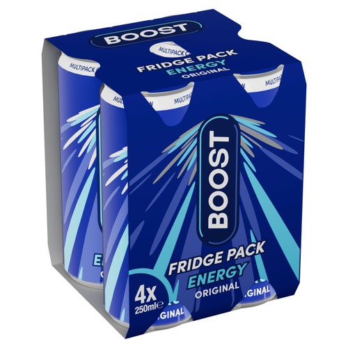 Boost Energy 4 x 250ml Original Fridge Pack