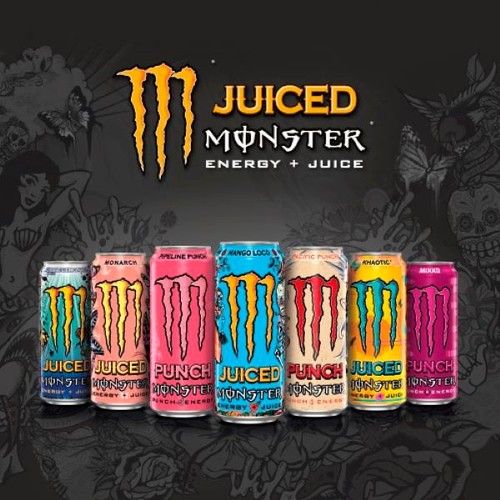 Monster Energy Drink Rio Punch 4 x 500ml thumbnail 2