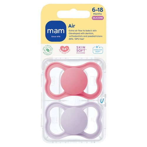 MAM Air 6-18m Soother 2pk