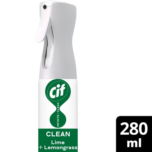 Cif Infinite Clean All in One Cleaner Spray Lime & Lemongrass 280ml thumbnail 2