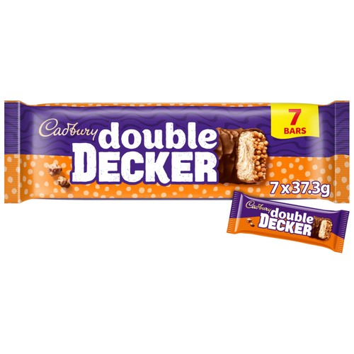 Cadbury Double Decker Chocolate Bar 7 Pack Multipack