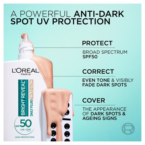 L'Oreal Bright Reveal Uv Fluid Tinted Glow Pearl  thumbnail 3