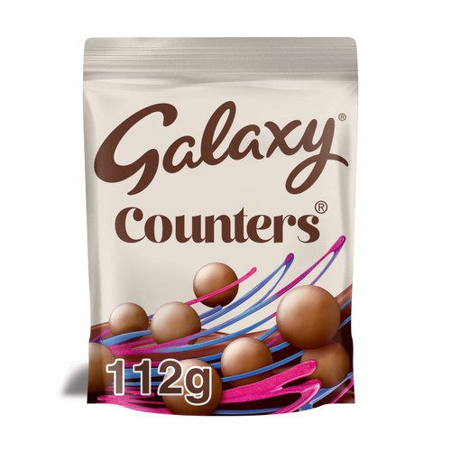 Galaxy Counters Milk Chocolate Pouch Bag 112g