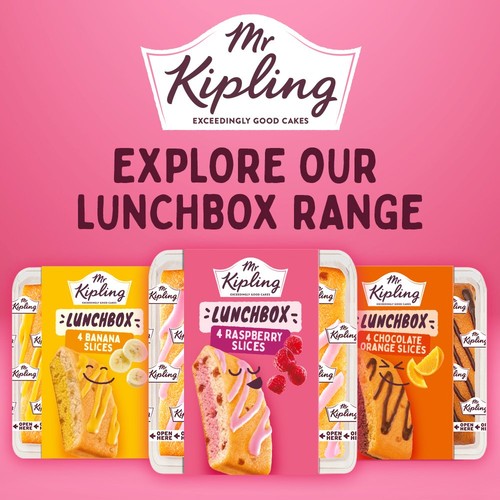 Mr Kipling Lunchbox Banana Cake Slices 4 Pack thumbnail 5