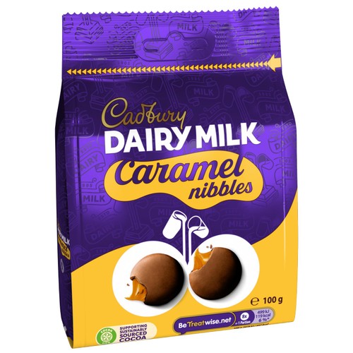 Cadbury Dairy Milk Chocolate Caramel Nibbles Bag thumbnail 2
