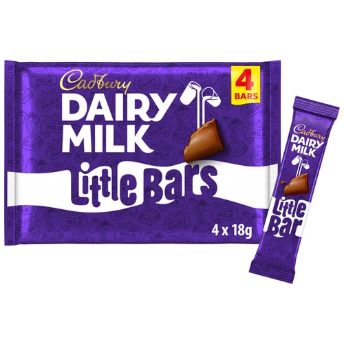 Cadbury Dairy Milk Little Bar Chocolate 4 Pack Multipack