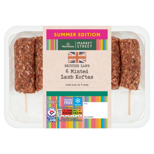 Morrisons British 6 Minted Lamb Koftas 340g thumbnail 2