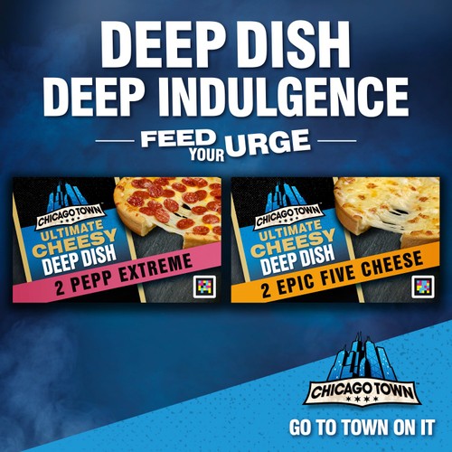 Chicago Town Ultimate Cheesy Deep Dish Epic Five Cheese Pizza thumbnail 4