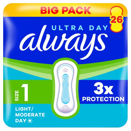 Always Ultra Day Normal Size 1 Sanitary Pads 26 pack